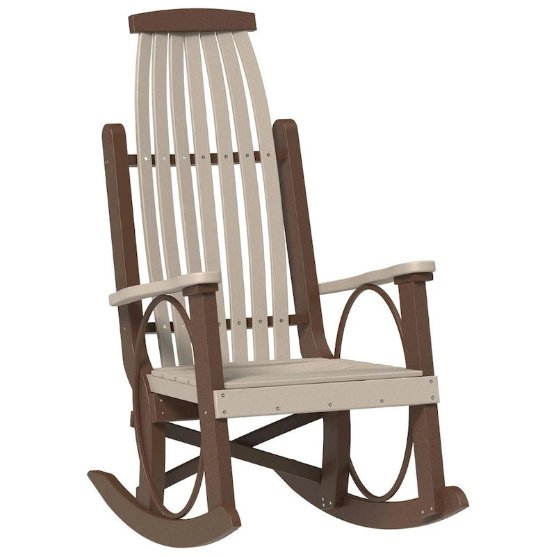 Fauteuil à bascule "Grand-père" en Poly Lumber