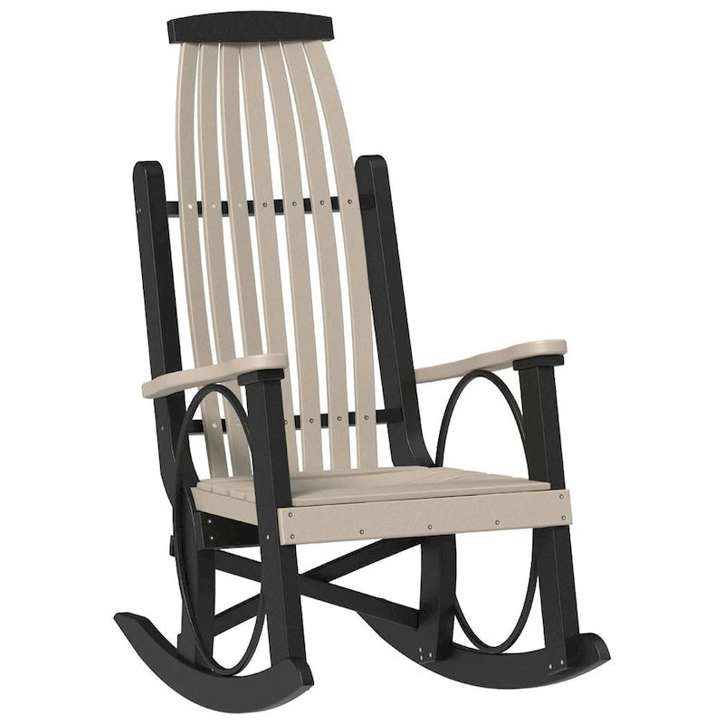 Fauteuil à bascule "Grand-père" en Poly Lumber