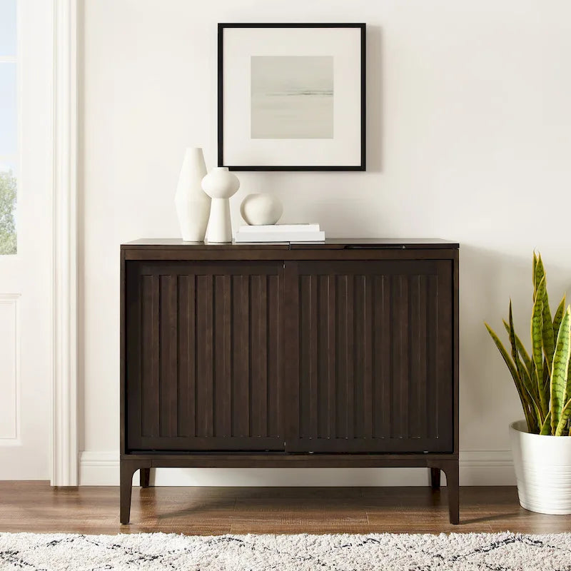 Meuble console de rangement pour disques Crosley Asher