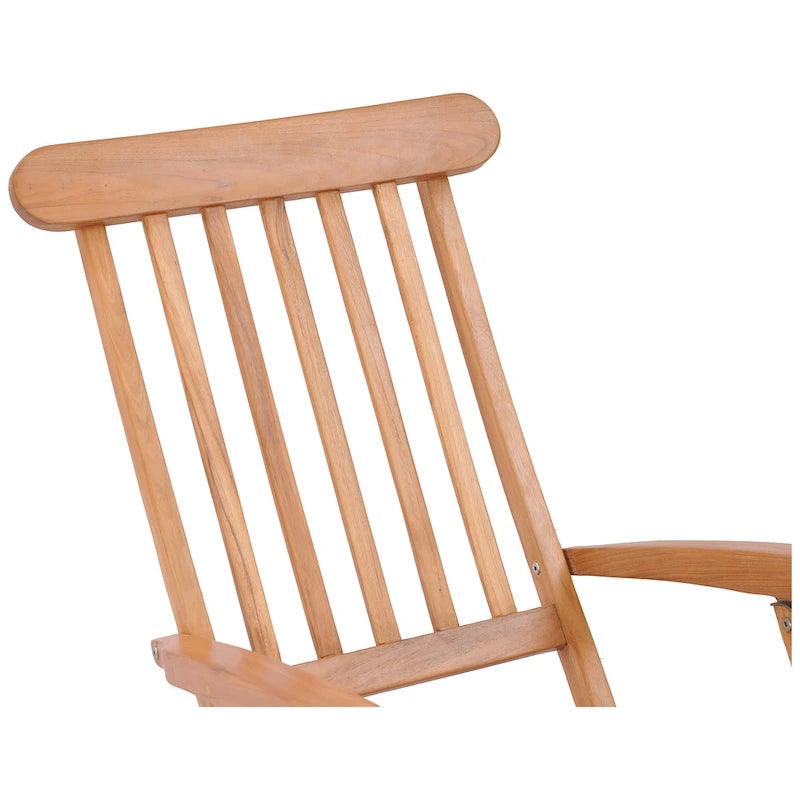 Chaise longue inclinable de pont en teck Chic Teak Titanic