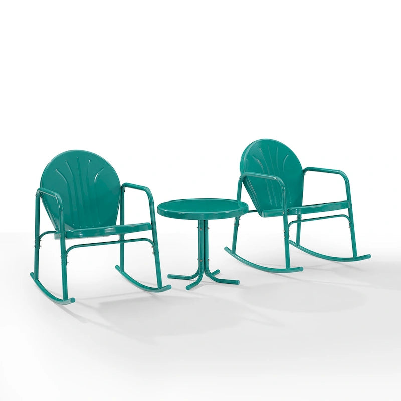 Crosley Griffith Ensemble de 3 fauteuils à bascule d'extérieur - 79 L x 33,13 P x 32,25 H
