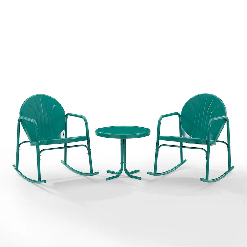 Crosley Griffith Ensemble de 3 fauteuils à bascule d'extérieur - 79 L x 33,13 P x 32,25 H