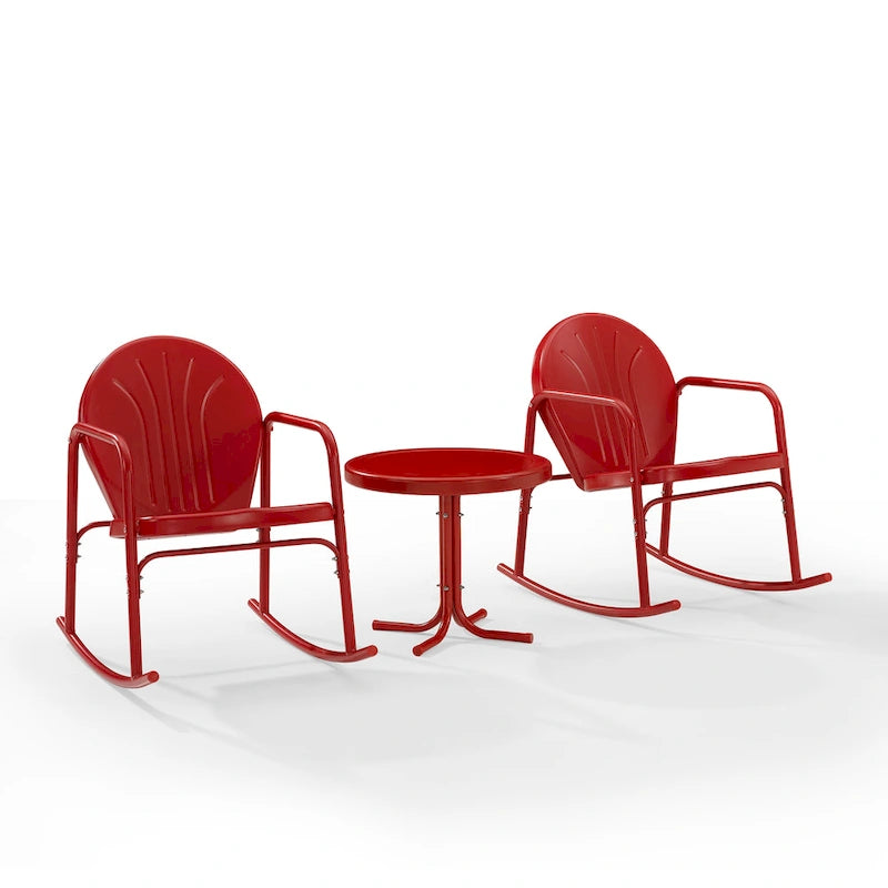 Crosley Griffith Ensemble de 3 fauteuils à bascule d'extérieur - 79 L x 33,13 P x 32,25 H