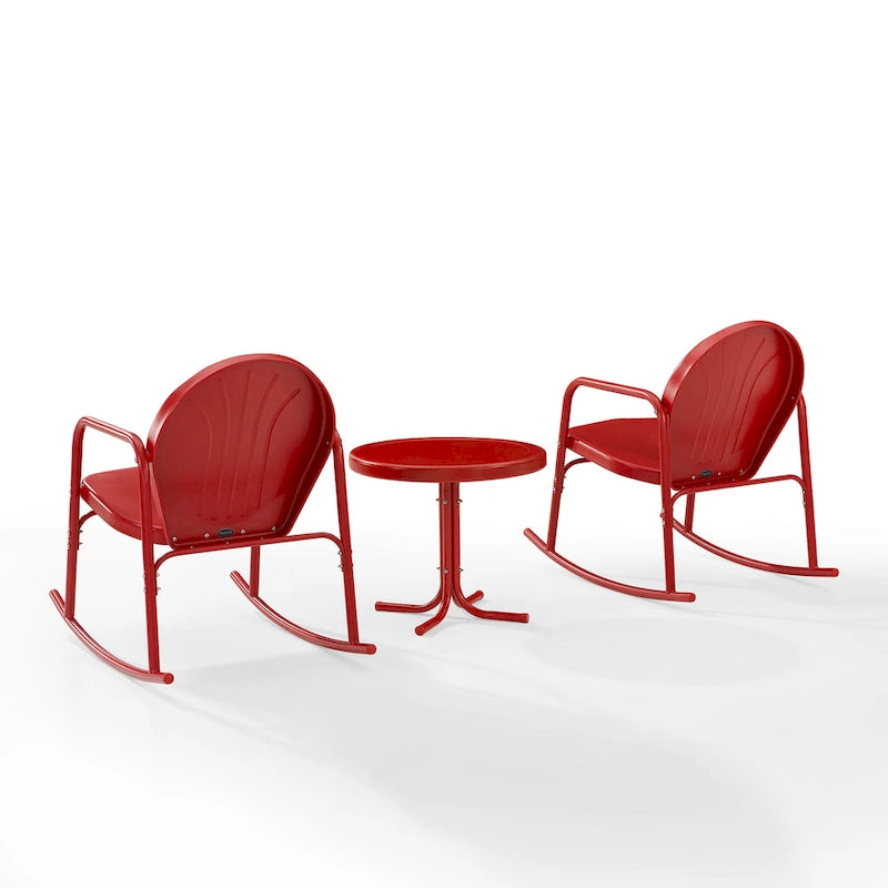 Crosley Griffith Ensemble de 3 fauteuils à bascule d'extérieur - 79 L x 33,13 P x 32,25 H
