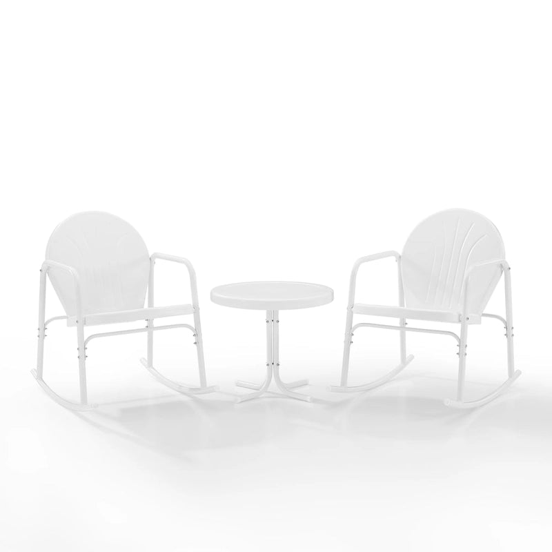 Crosley Griffith Ensemble de 3 fauteuils à bascule d'extérieur - 79 L x 33,13 P x 32,25 H