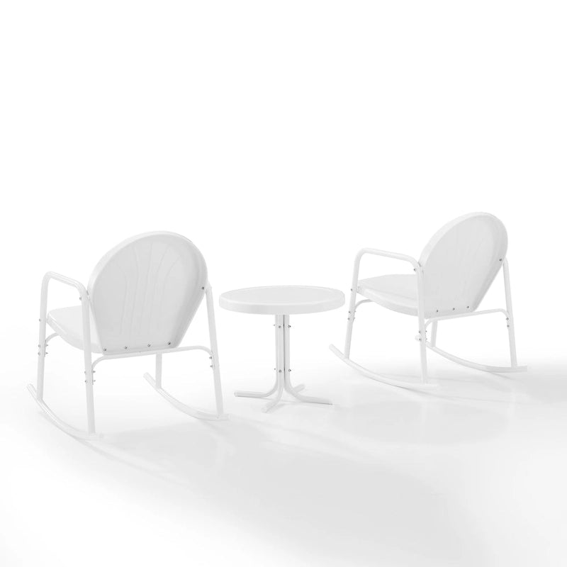 Crosley Griffith Ensemble de 3 fauteuils à bascule d'extérieur - 79 L x 33,13 P x 32,25 H