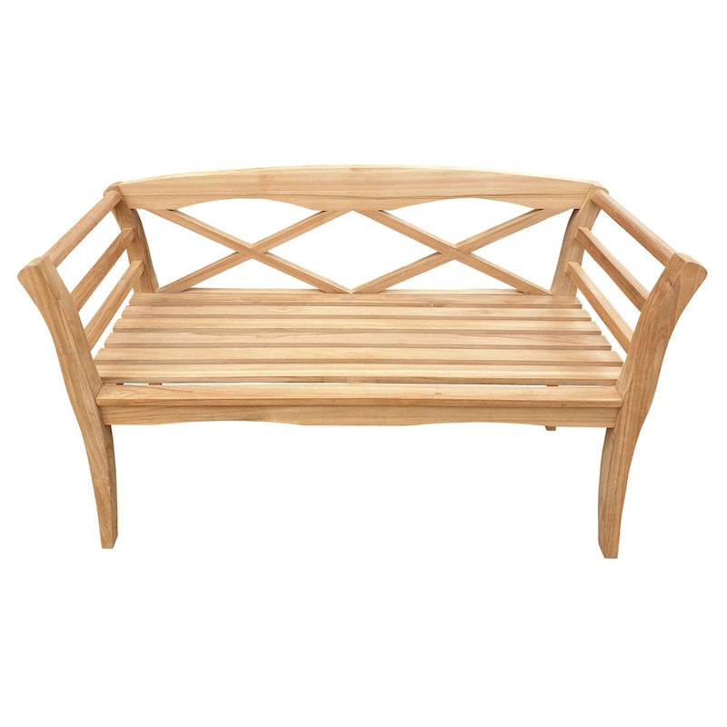 Banc de jardin en bois de teck Montana de Seven Seas Teak, 1,20 m