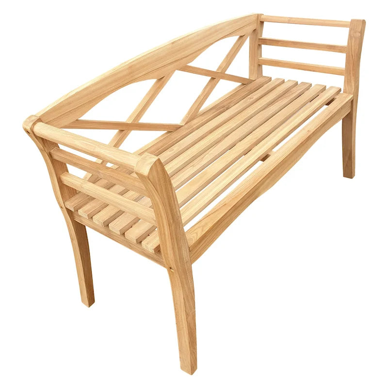 Banc de jardin en bois de teck Montana de Seven Seas Teak, 1,20 m