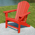 Outdoor Recycled Plastic Adirondack Chair-Red