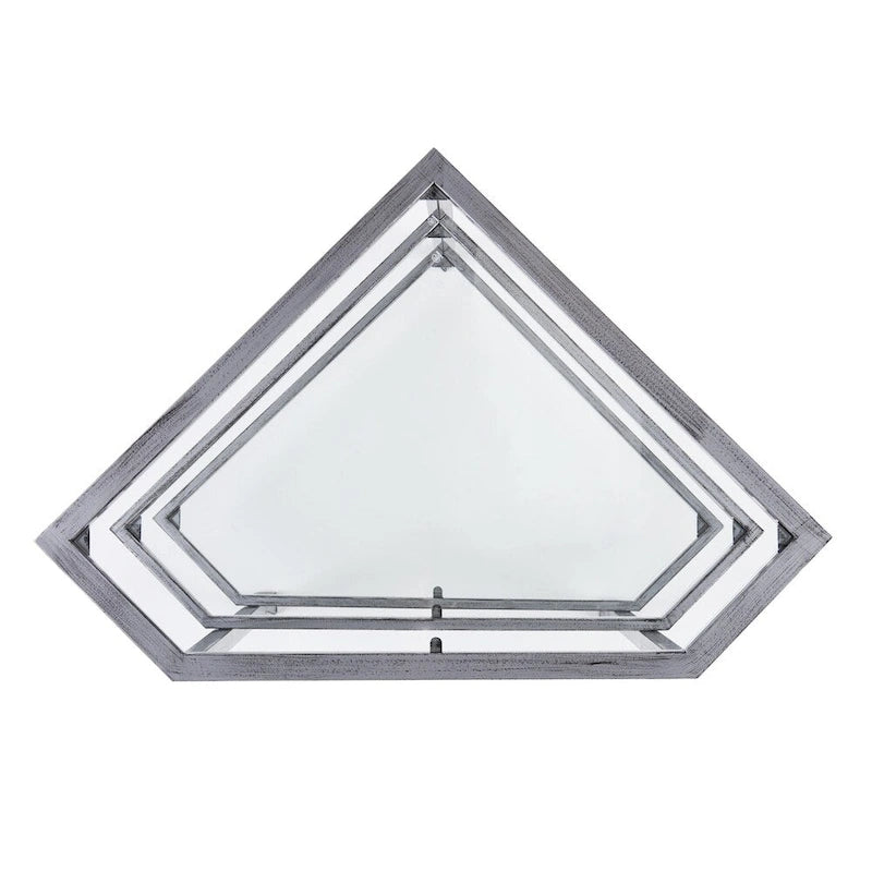 Meuble TV d'angle en métal Jensen de SEI Furniture, pour téléviseurs jusqu'à 33,25 po