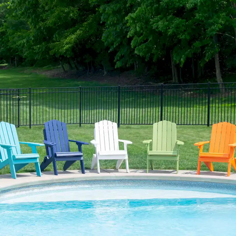 Country Classics Collection Poly Lumber Folding Adirondack Chair