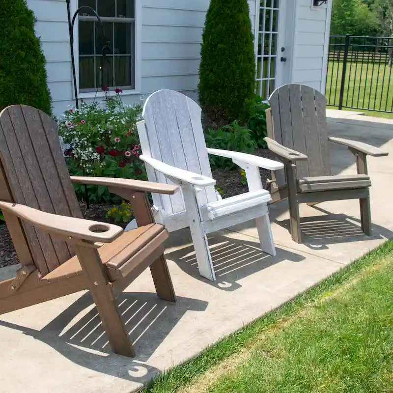 Chaise Adirondack pliante en poly-bois de la collection Country Classics