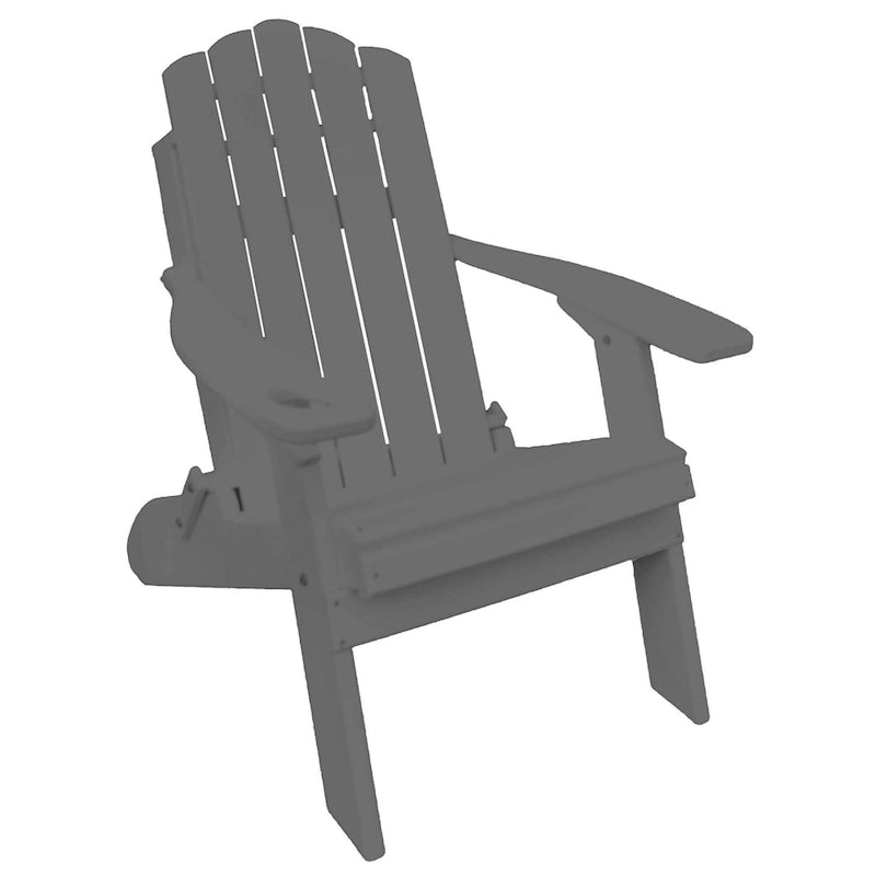 Chaise Adirondack pliante en poly-bois de la collection Country Classics