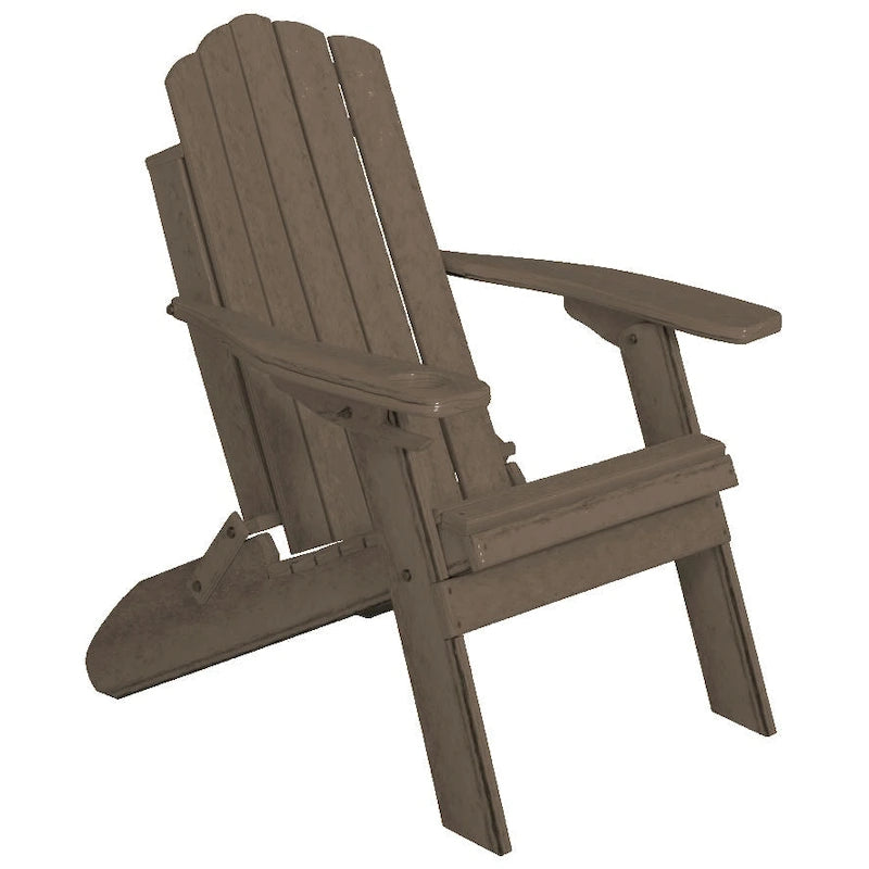 Chaise Adirondack pliante en poly-bois de la collection Country Classics