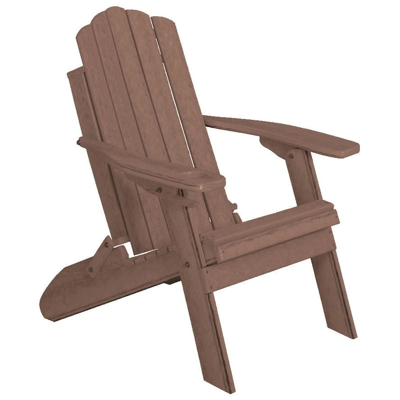 Chaise Adirondack pliante en poly-bois de la collection Country Classics