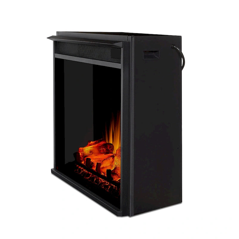 Cheminée électrique Eliot 81 Grand TV Stand blanche par Real Flame
