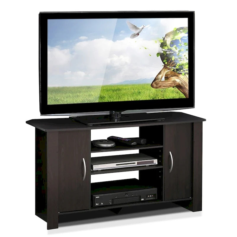 Meuble TV d'angle de Porch & Den, finition expresso