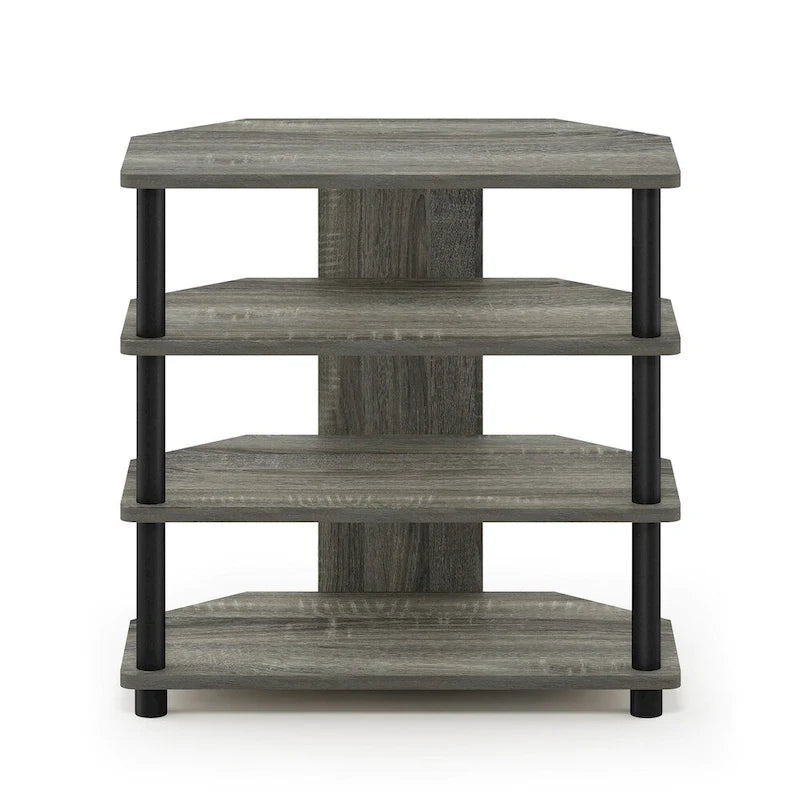 Furinno Turn-N-Tube Easy Assembly 4-Tier Petite TV Stand