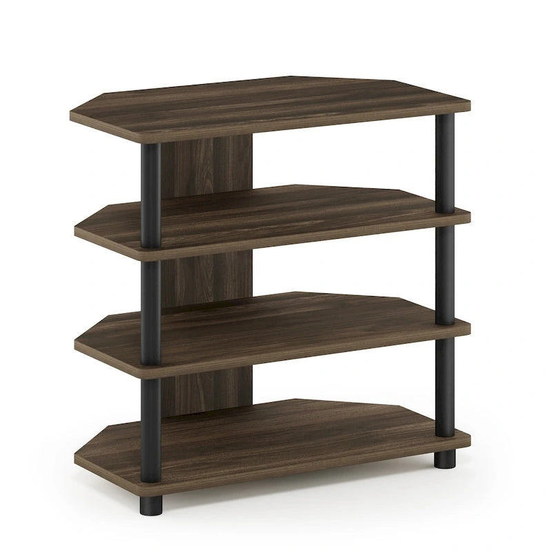 Furinno Turn-N-Tube Easy Assembly 4-Tier Petite TV Stand