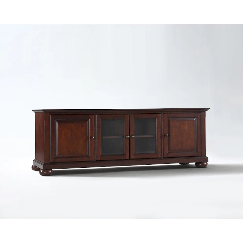 Meuble TV vintage acajou profil bas 152 cm Crosley Alexandria