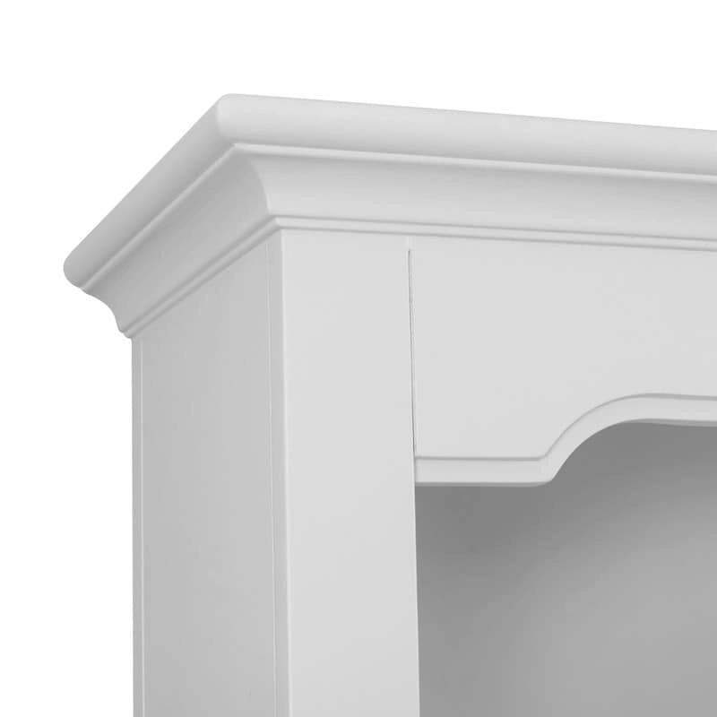 Meuble TV blanc en bois massif Virginia