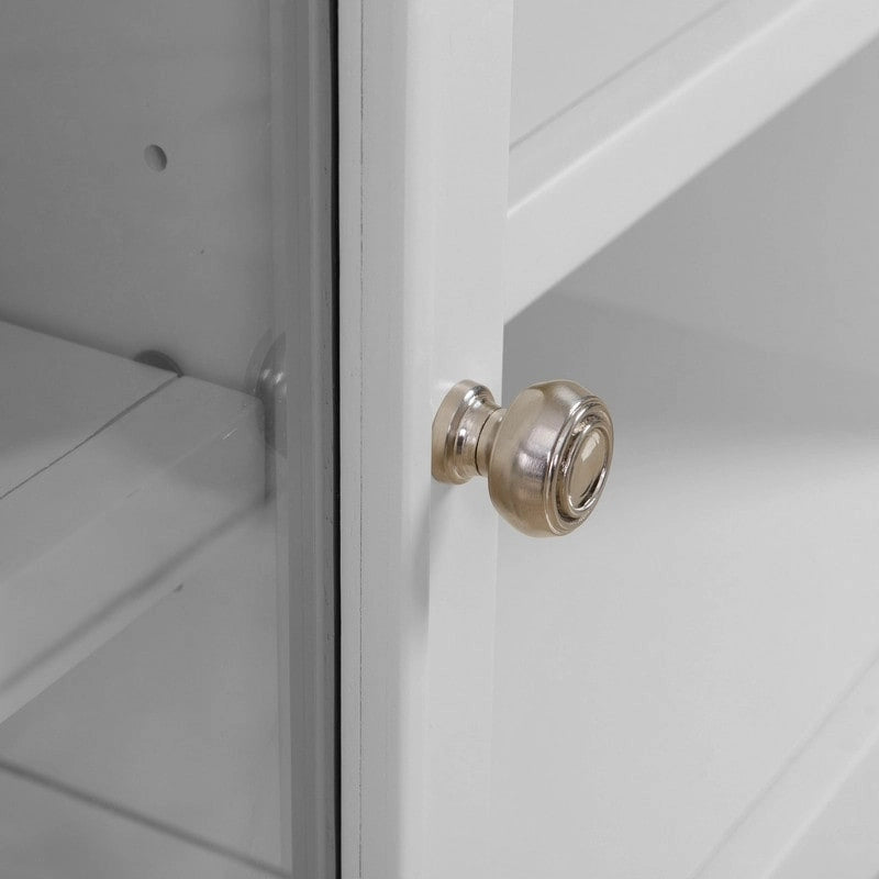 Meuble TV blanc en bois massif Virginia