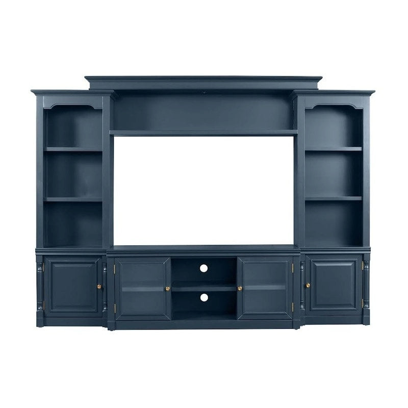 Meuble TV blanc en bois massif Virginia