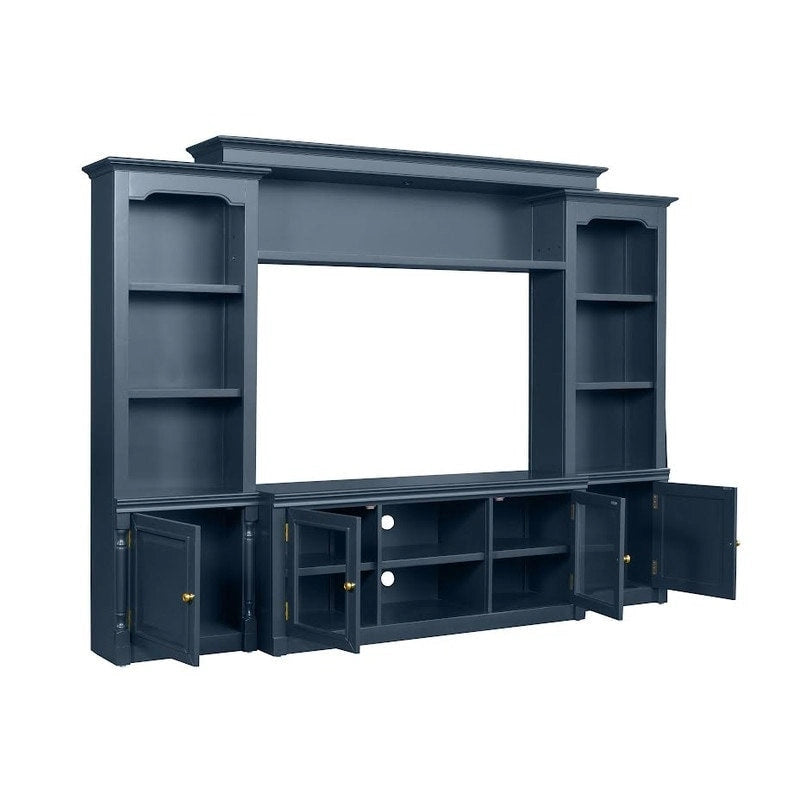 Meuble TV blanc en bois massif Virginia