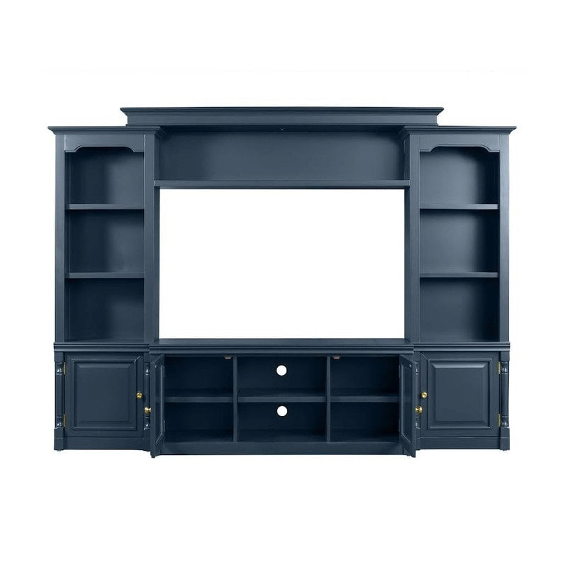 Meuble TV blanc en bois massif Virginia