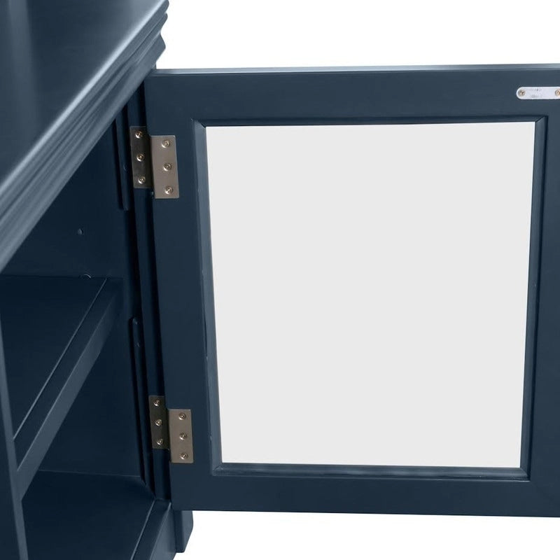 Meuble TV blanc en bois massif Virginia
