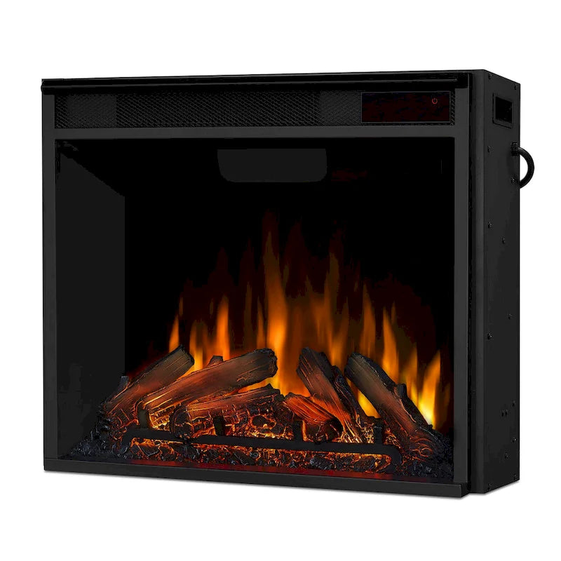 Calie 67 Electric TV Stand Fireplace in Dark Walnut by Real Flame - 67L x 18W x 30.5H