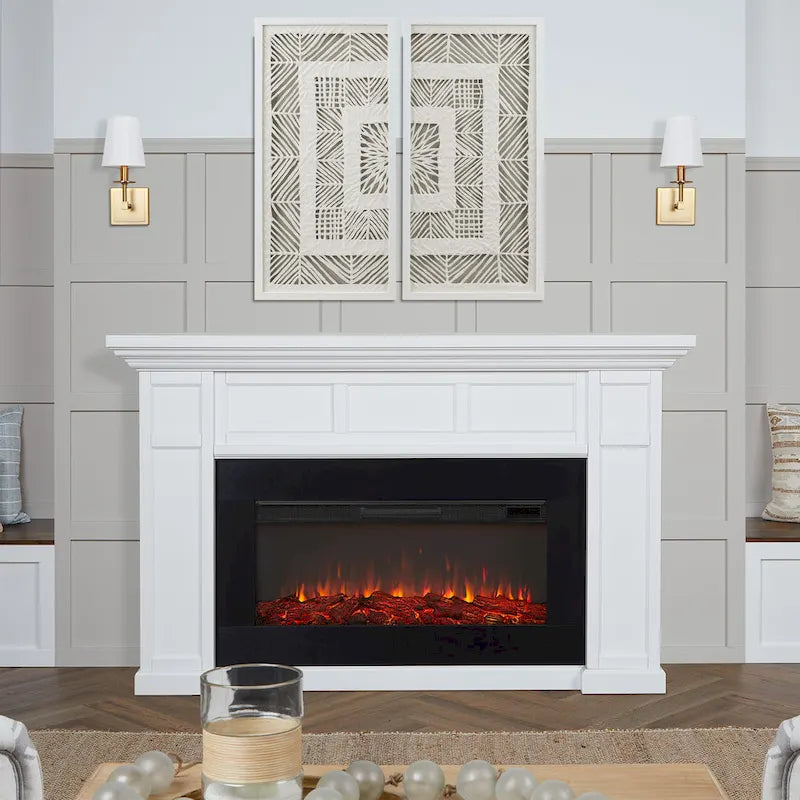 Alcott 75 Landscape Electric Fireplace by Real Flame