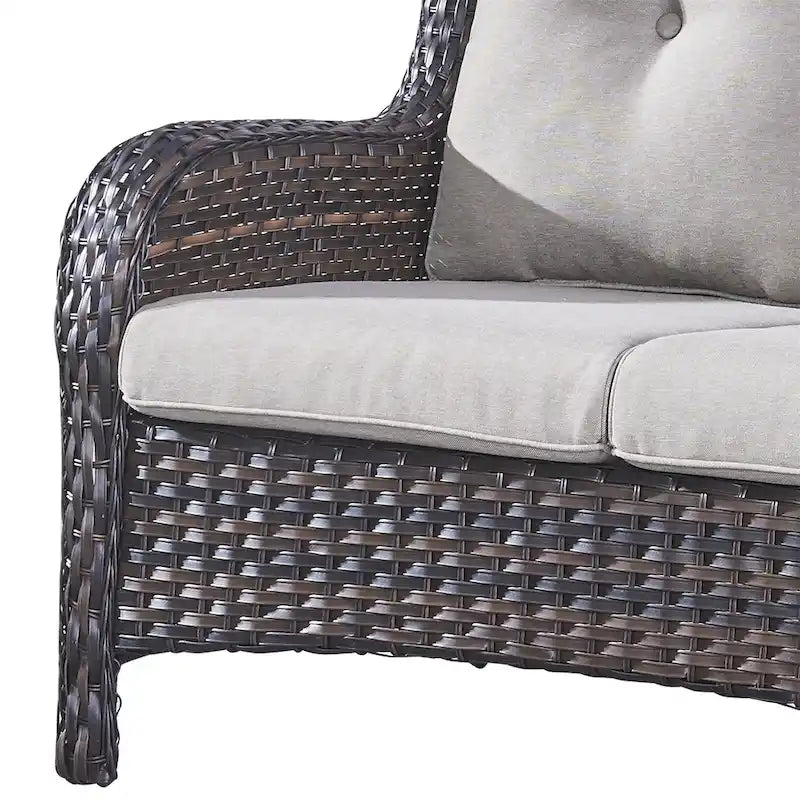 Gymojoy Outdoor Furniture Patio Sofa Loveseat Rattan Sofa Garden Sofa