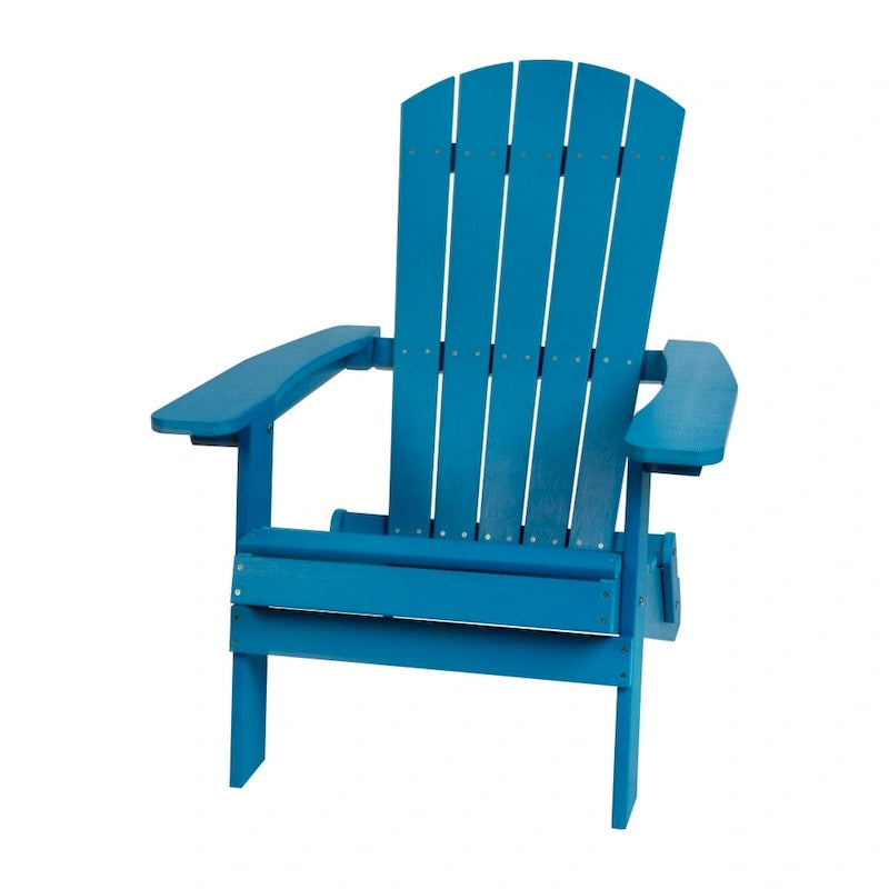 Chaise de jardin pliante Adirondack en résine polymère tout temps