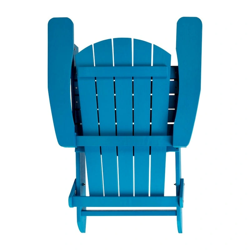 Chaise de jardin pliante Adirondack en résine polymère tout temps