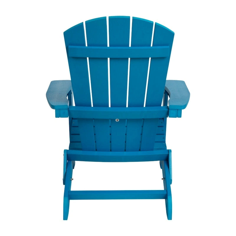 Chaise de jardin pliante Adirondack en résine polymère tout temps
