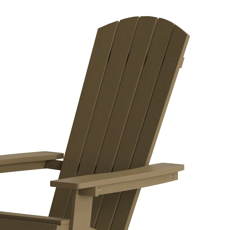 Chaise de jardin pliante Adirondack en résine polymère tout temps
