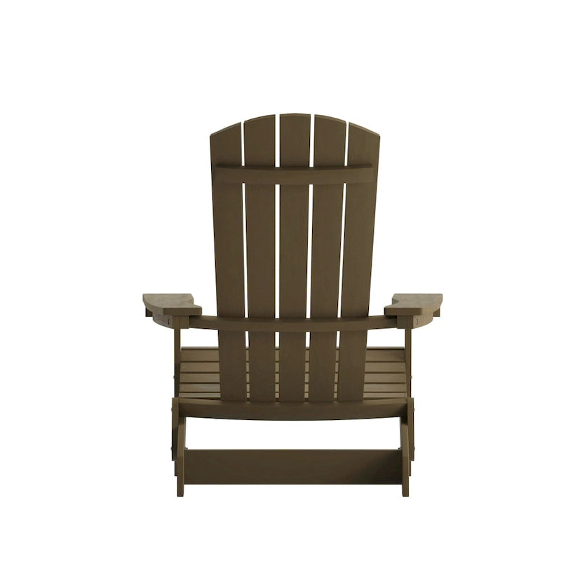 Chaise de jardin pliante Adirondack en résine polymère tout temps
