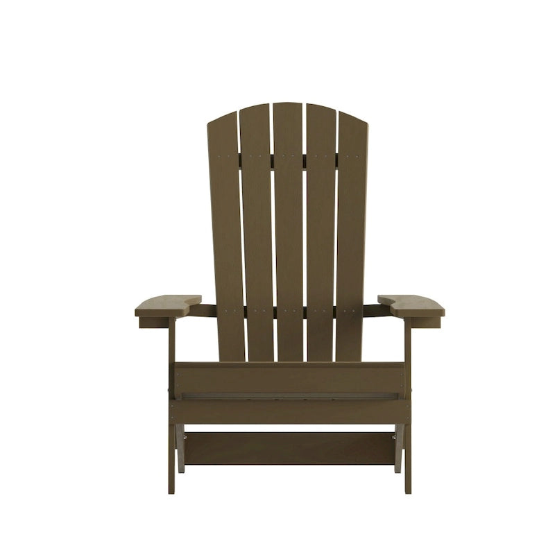 Chaise de jardin pliante Adirondack en résine polymère tout temps
