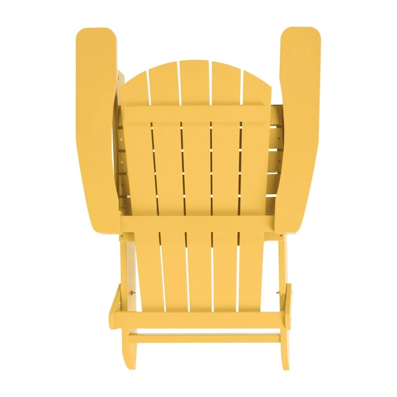 Chaise de jardin pliante Adirondack en résine polymère tout temps