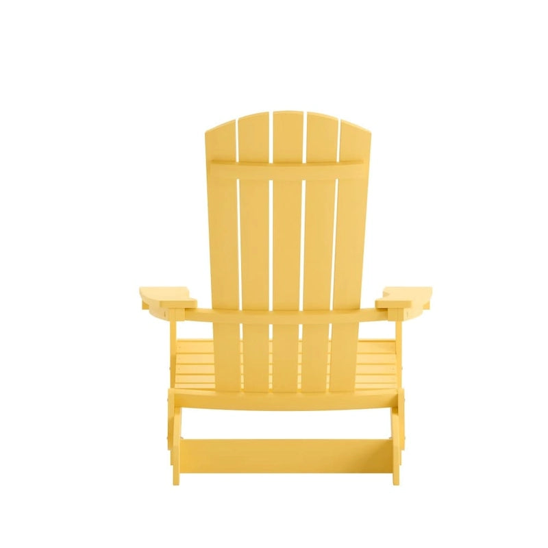 Chaise de jardin pliante Adirondack en résine polymère tout temps