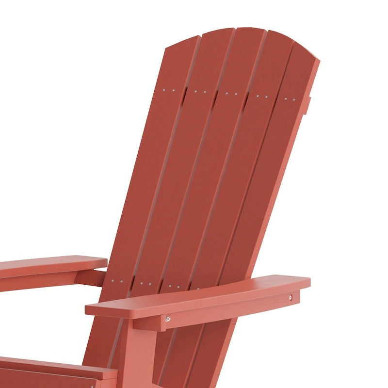 Chaise de jardin pliante Adirondack en résine polymère tout temps