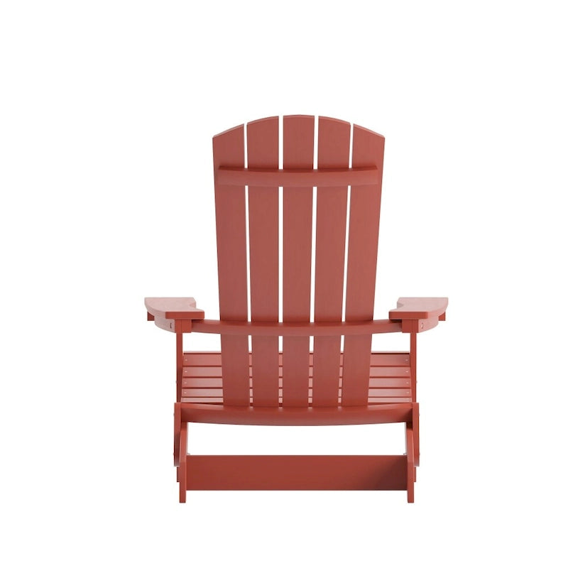 Chaise de jardin pliante Adirondack en résine polymère tout temps