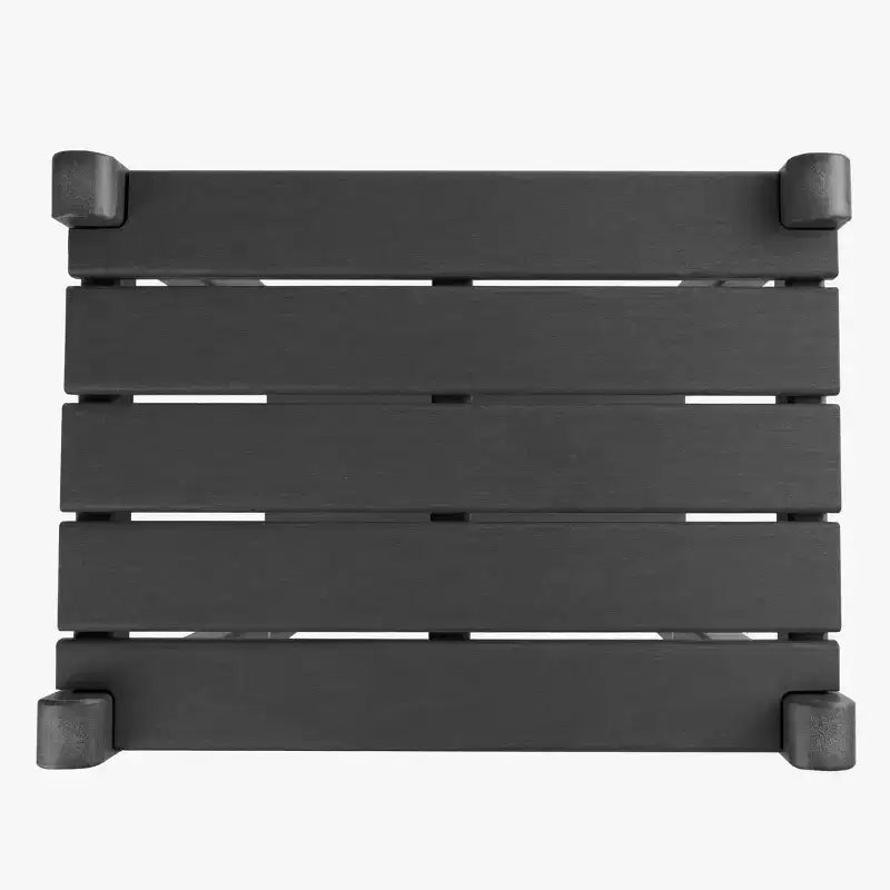 WestinTrends Malibu 36 All Weather HDPE Outdoor Patio Two Shelf Side Table
