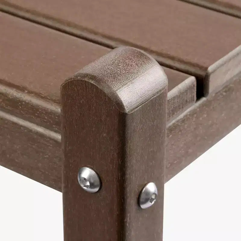 WestinTrends Malibu 36 All Weather HDPE Outdoor Patio Two Shelf Side Table