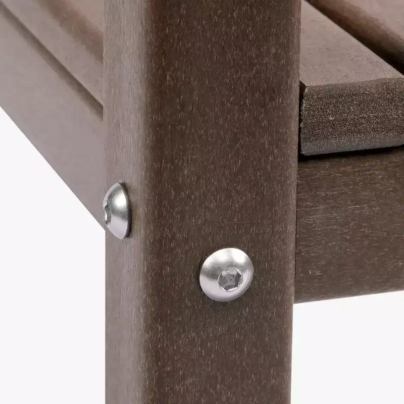WestinTrends Malibu 36 All Weather HDPE Outdoor Patio Two Shelf Side Table
