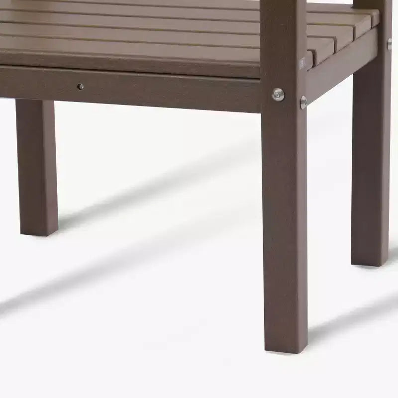 WestinTrends Malibu 36 All Weather HDPE Outdoor Patio Two Shelf Side Table