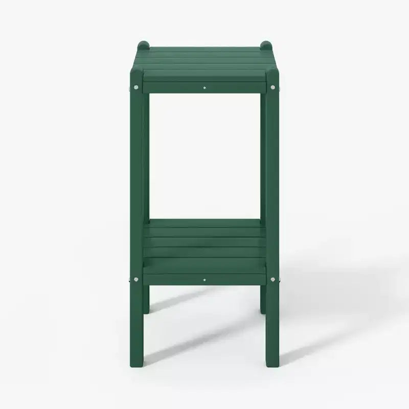 WestinTrends Malibu 36 All Weather HDPE Outdoor Patio Two Shelf Side Table