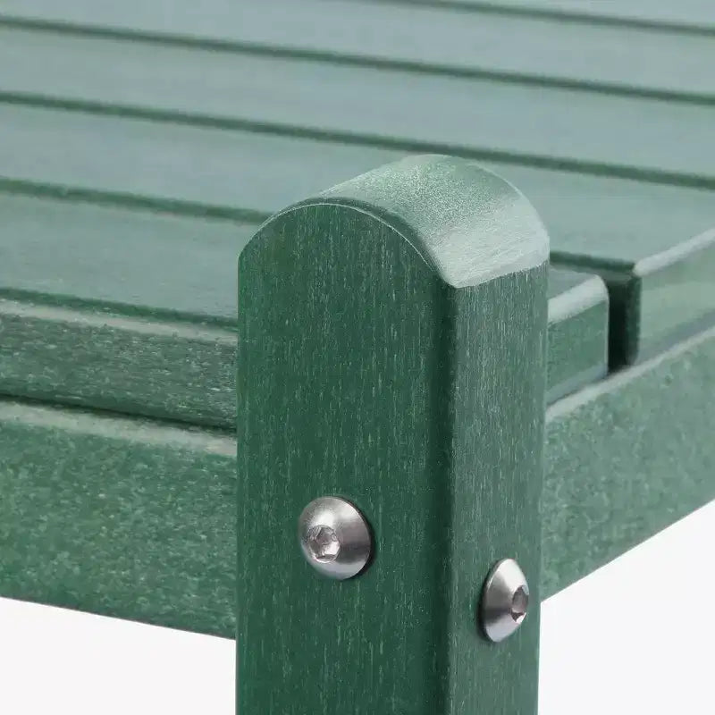 WestinTrends Malibu 36 All Weather HDPE Outdoor Patio Two Shelf Side Table