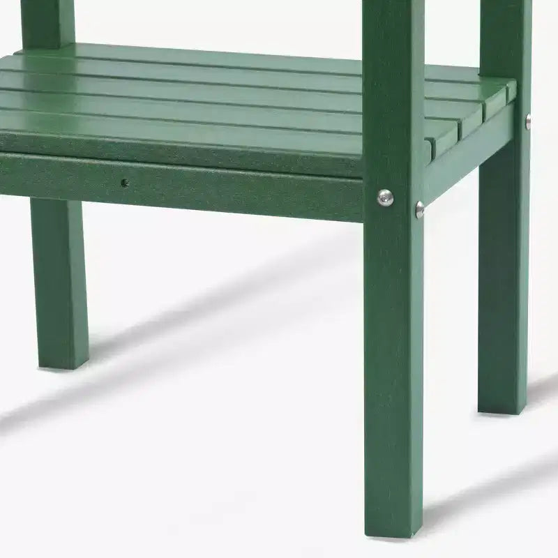 WestinTrends Malibu 36 All Weather HDPE Outdoor Patio Two Shelf Side Table